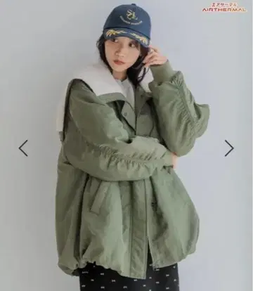 로리즈팜 BIG 엘리 플라이트 블루종 그린 점퍼