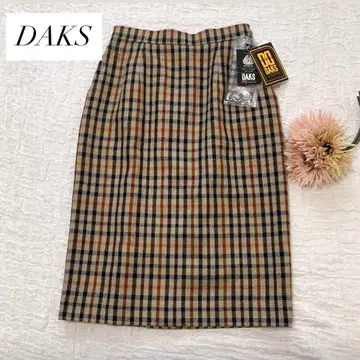 택 포함 새상품 DAKS 닥스 체크 울 스커트