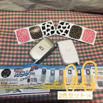 [미사용 새상품] 추억의 피처폰 가챠 녹음&재생 핸드폰 2종 세트