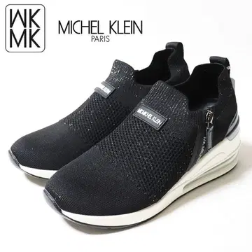 [ MK 미쉘클랑 ] 미사용 신축성 니트 소재 통굽 스니커즈 24.5cm
