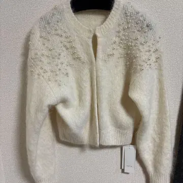 FRAY I.D 펄 장식 가디건