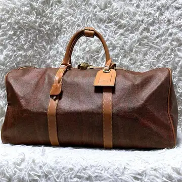 ETRO 페이즐리 무늬 PVC 가죽 보스턴 백 대용량 여행 빈티지