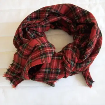 울 거즈 로얄 스튜어트 스톨 핸드메이드