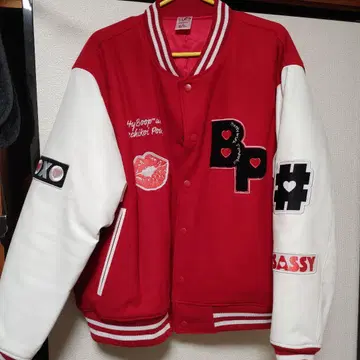 포코피가치코이상 베티 붑 바시티 자켓 빨흰