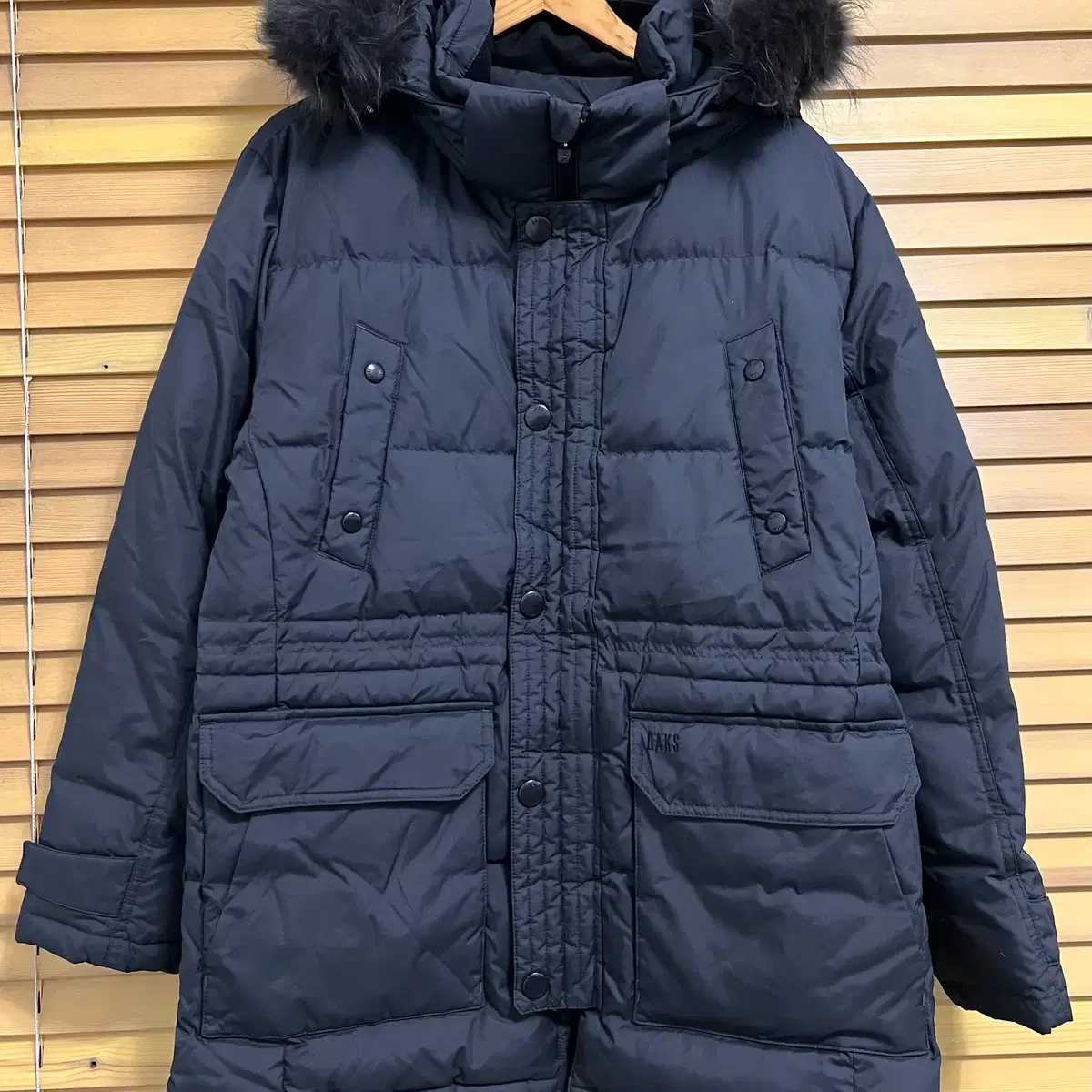 닥스 남성 차콜그레이 다운패딩점퍼 100