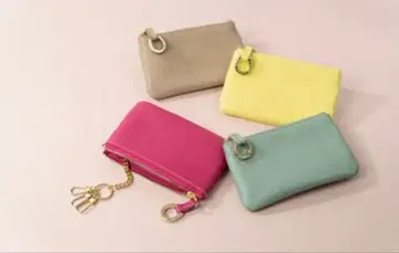 미사용 새상품 소메스 안장 피콜로 슬림 파우치 핑크