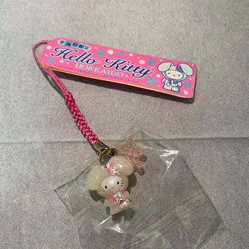 2002 헬로키티 족자 레어 홋카이도 눈토끼 눈사람