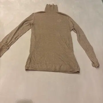 베이지 면100% 긴팔 거즈 스웨터 사이즈 3
