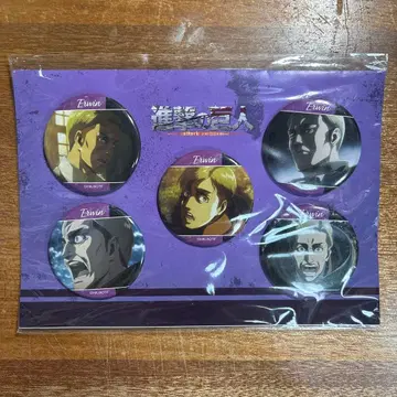 엘빈 장면 사진 캔뱃지 5개 세트 진격의 거인 amnibus