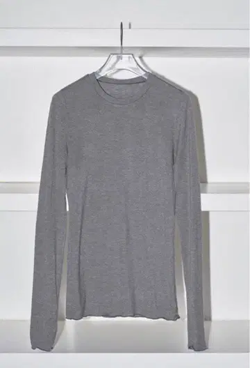 todayful soft mellow longtee 그레이