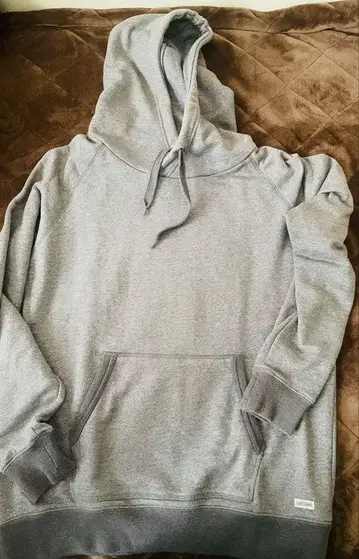 그레이 후드 부착 후드티