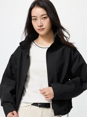 UNIQLO 윈드프루프 스탠드 블루종 블랙 S