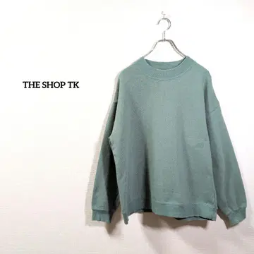 THE SHOP TK 맨투맨 그린 L 루즈핏 속기모 트레이닝복