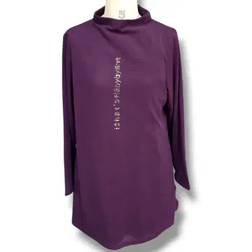 튜닉 보틀넥 하이넥 파워넥 큐빅 퍼플