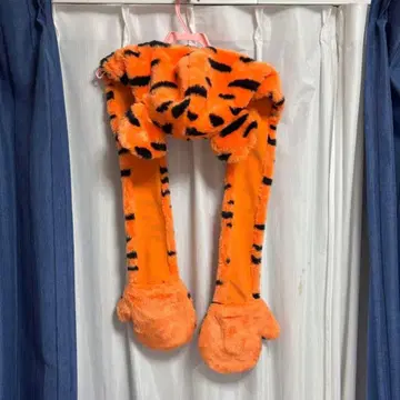 티거 머플러 캡 팬캡 푸우 디즈니