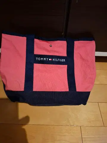 TOMMY HILFIGER 핑크 네이비 토트백