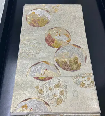 츠루마루 특선 노포 순수 실크 예복 후쿠로 오비