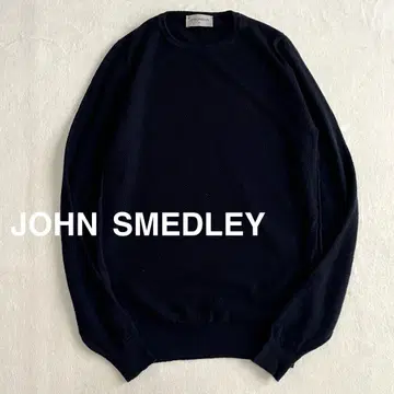 JOHN SMEDLEY 울 카노코 니트 스웨터 네이비
