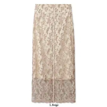 릴리 브라운 자수 라인 타이트 스커트 릴리 브라운