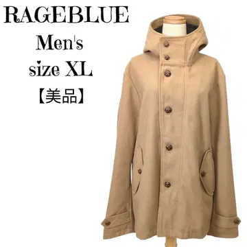 새상품급 RAGEBLUE 레이지블루 울 혼방 미들 코트 XL 베이지