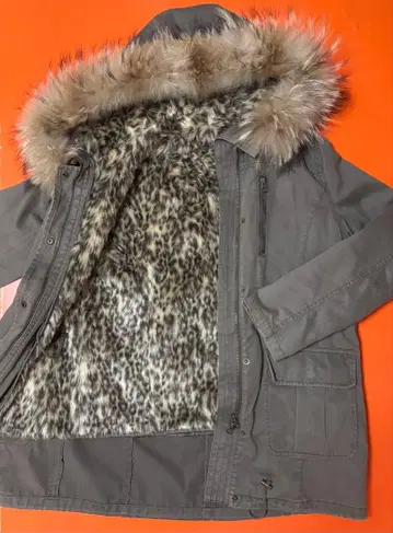 Y2K 헤이세이 퍼 자켓 카키 프리 사이즈