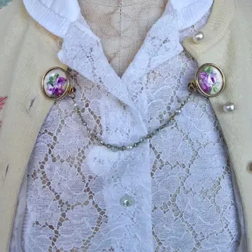 1950s 빈티지 가디건 클립 미국