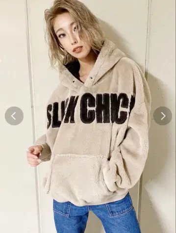 GYDA SLICK CHICK 에코 퍼 후드티