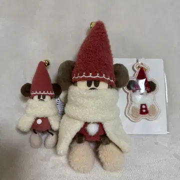 디즈니 릴린린 인형 배지 참 빨간색