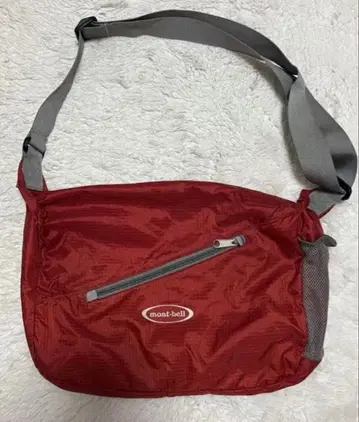 레어 몽벨 90's mont-bell 메신저 백 M 사이즈 빨간색