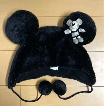 디즈니 미키 라메 팬캡 블랙