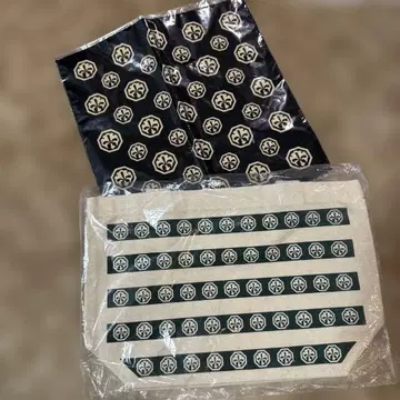 가부키 나카무라야 가몬 캔버스 쇼핑백 타월 손수건 세트