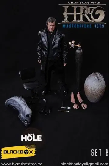 H.R. 기거 1/6 피규어 에이리언 헤드, 에그 등 부속물