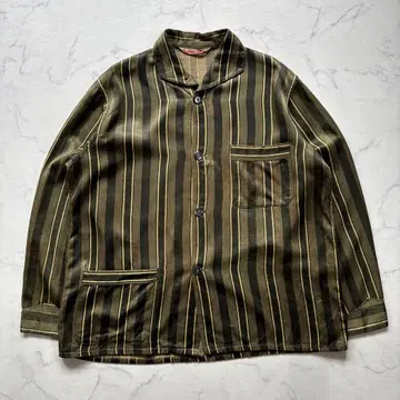 1950's 50's 서독 레이온 새틴 파자마 셔츠 빈티지