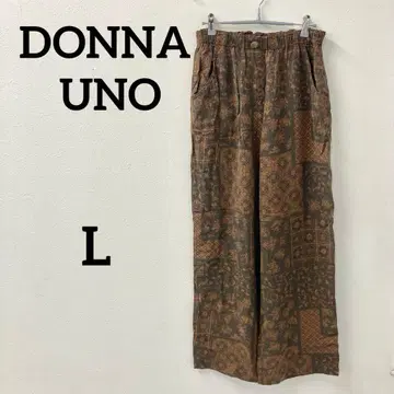 DONNA UNO 올 패턴 와이드 팬츠 일본제 사이즈 42