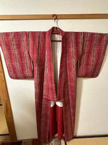 [ H ] 순수 실크 기모노  초목 염색