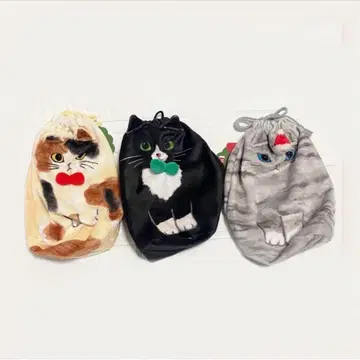 택 포함 새상품 칼디 복조리 고양이 3종 세트 구하기 어려움