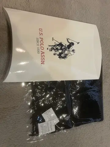 U.S. POLO ASSN. 블랙 머플러