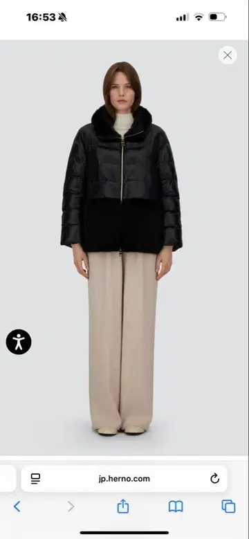 헬노 HERNO 숏 다운 인조 모피