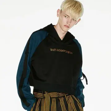 샤리프 숏 기장 후드티 후드