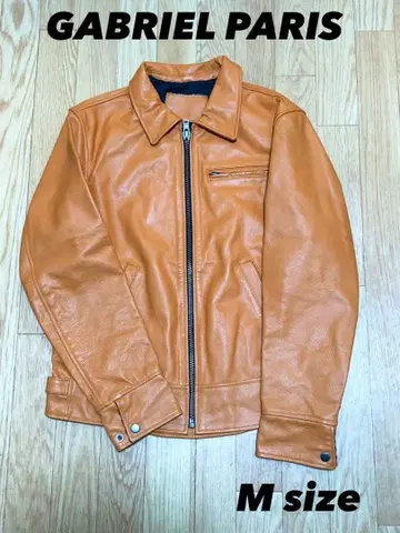 GABRIEL PARIS 가죽 자켓 라이더 M 남성용