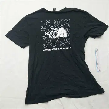 더 노스페이스 서큘러 디자인 티셔츠 블랙 계열 남성용 L