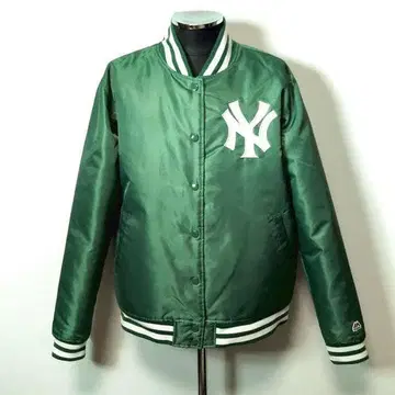 양키스 마제스틱 바시티 자켓 여성용 XL 그린 자켓