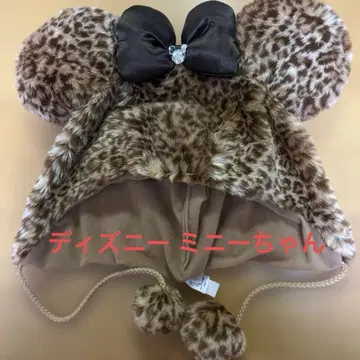 미니 레오파드 무늬 팬캡 도쿄 디즈니 리조트 한정판