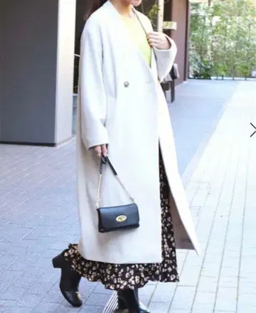 SLOBE IENA SUPER100 V넥 오버코트