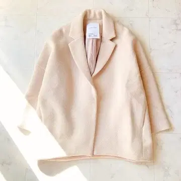 ELENDEEK 엘렌딕 울 형태 미들 코트 베이지