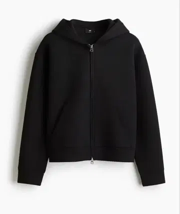 H&M 루즈핏 풀 집업 후디드 자켓 블랙 US L 사이즈