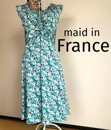 프랑스제 플라워 프린트 카슈쿨 원피스