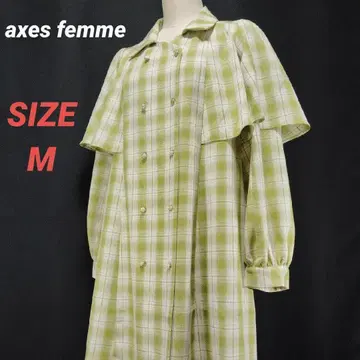 axes femme 엑시즈팜 스프링 코트 체크 M