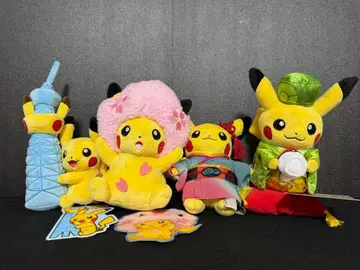 피카츄 봉제 인형 4개 묶음 판매 (중고)