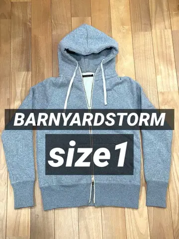 밴야드 스톰 속기모 후드티 사이즈 1 그레이 더블 지퍼 후드티